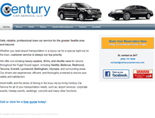 Tablet Screenshot of centurycarservice.com